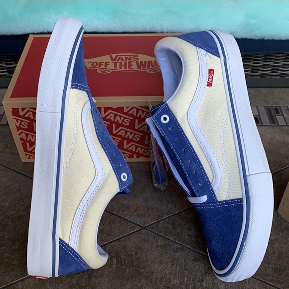 VANS OLD SKOOL PRO SLY NAVY/CLASSIC WHITE MENS - Picture 9 of 15